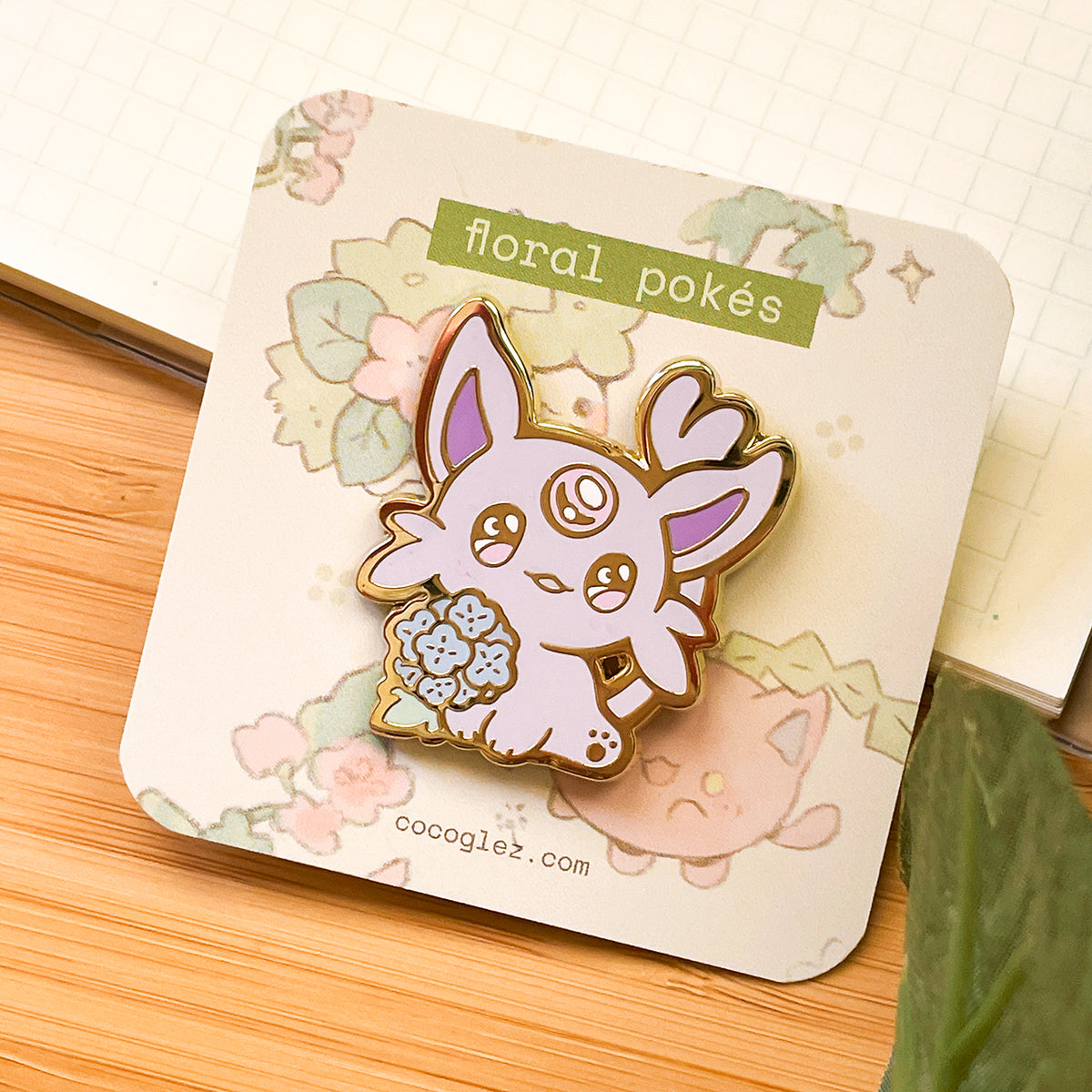 floral eeveelutions - enamel pins