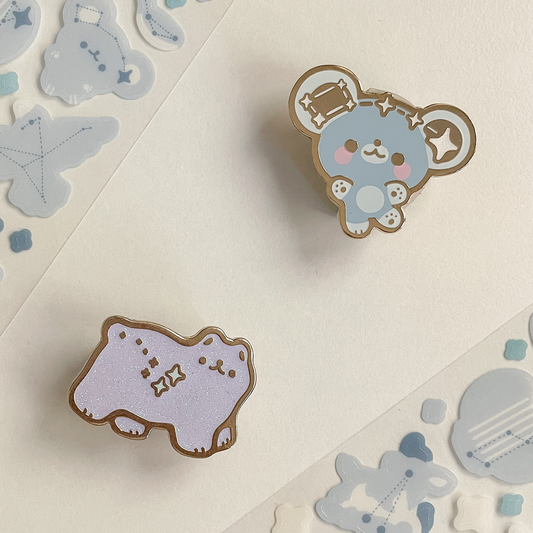 baby polaris & ursa major  - enamel pins