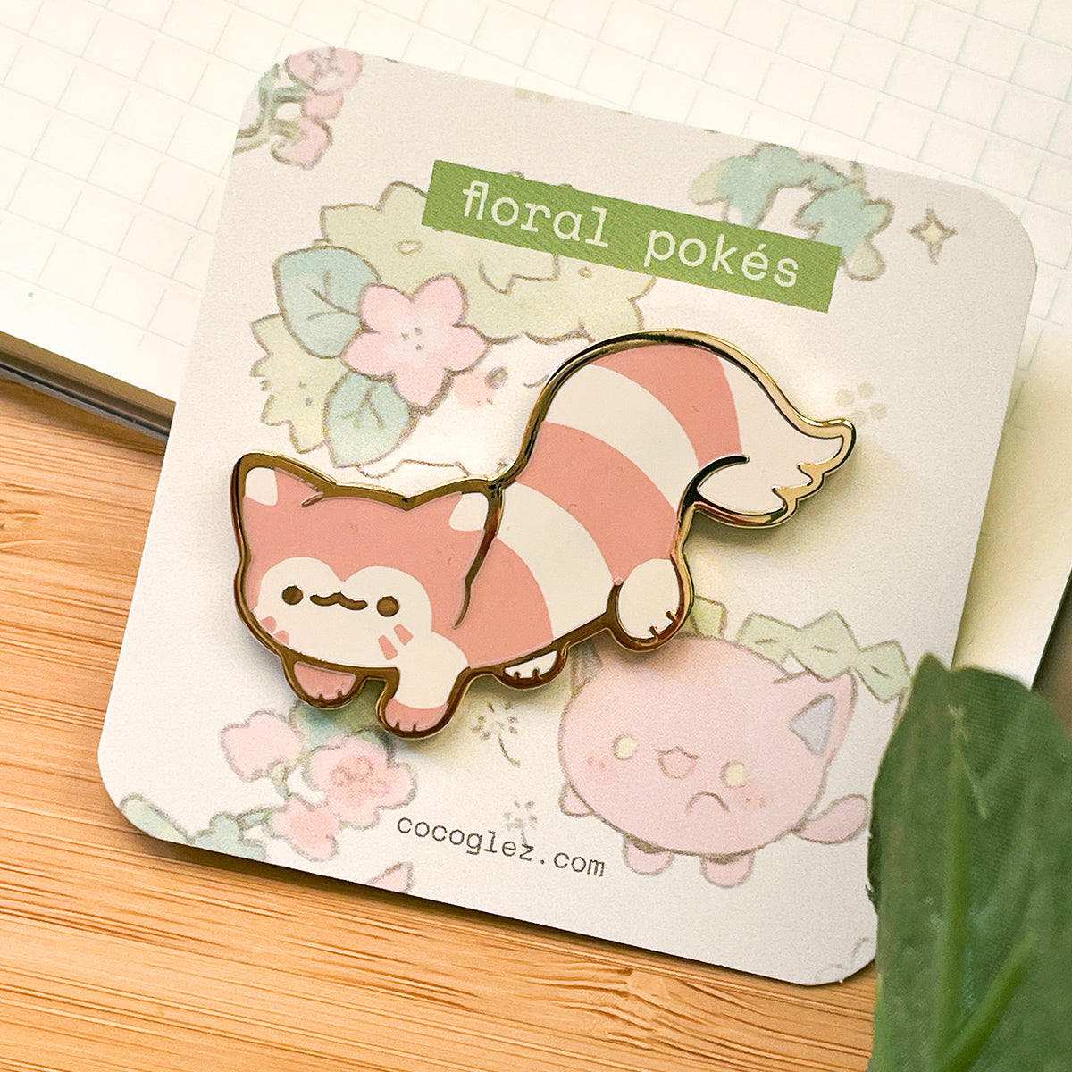 floral pokés - enamel pins