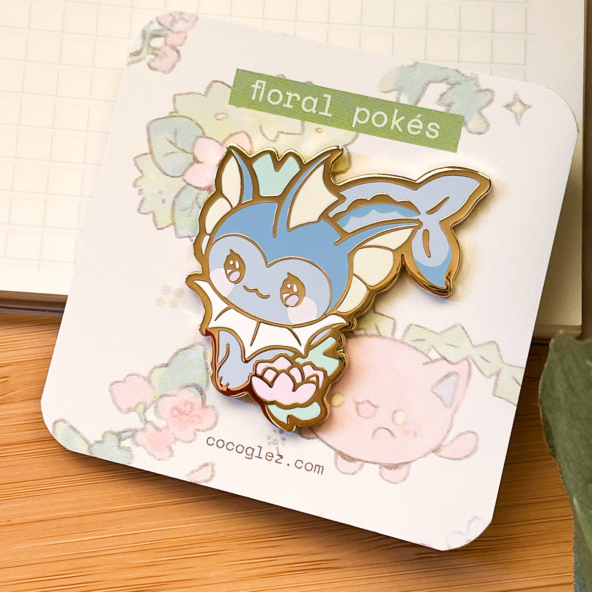 floral eeveelutions - enamel pins