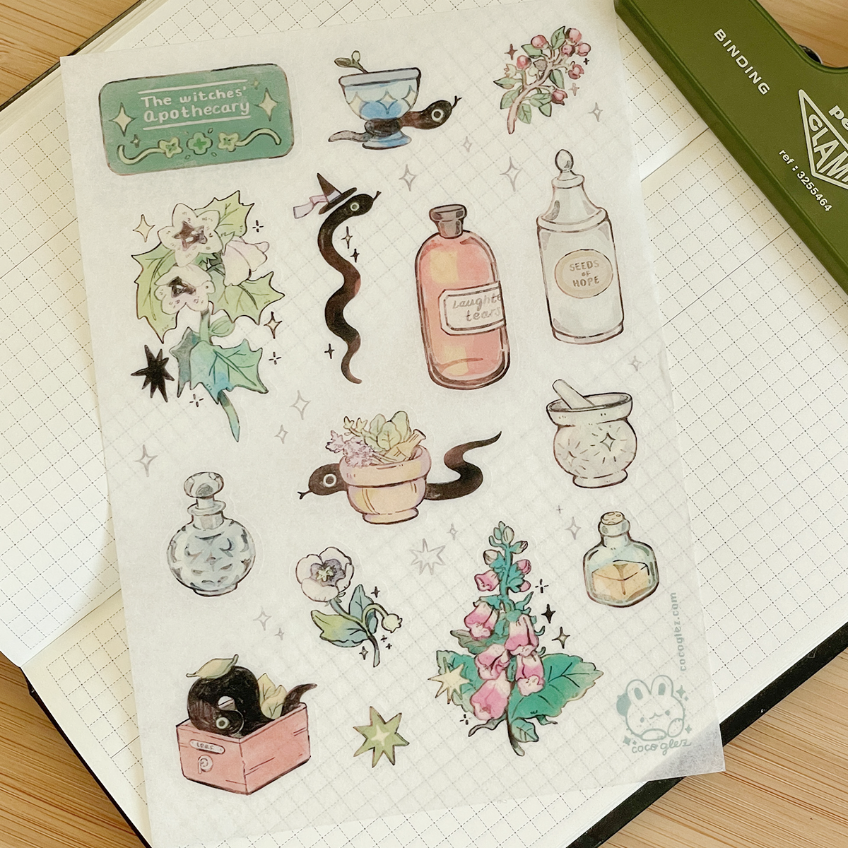 the witches' apothecary - washi sticker sheet