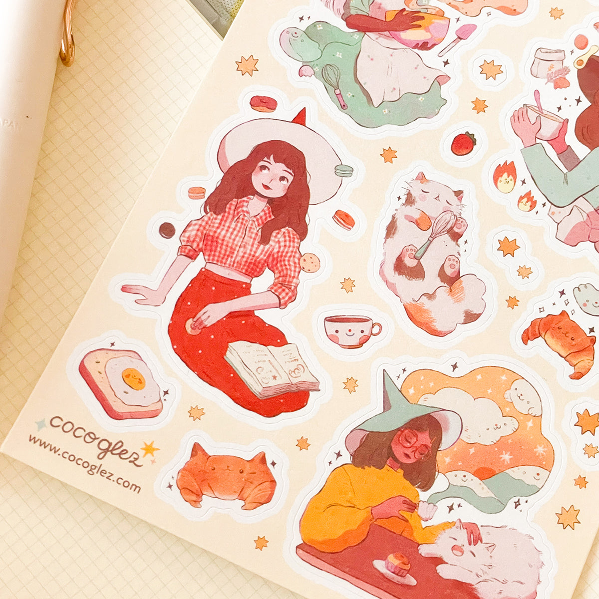 bakery witches - sticker sheet STICKII