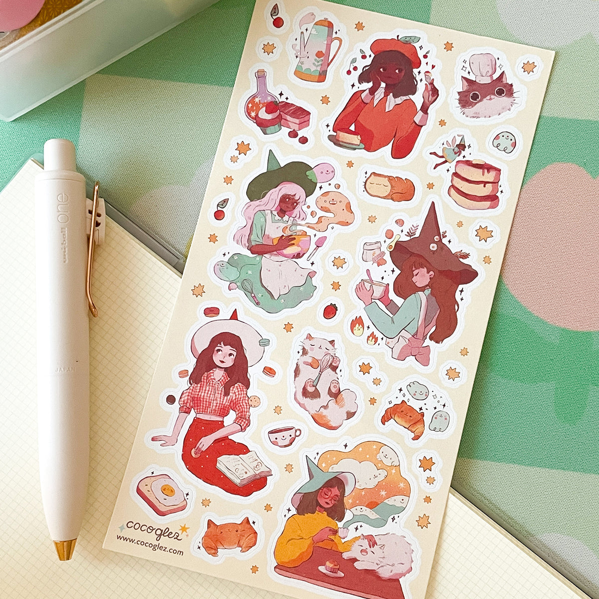 bakery witches - sticker sheet STICKII