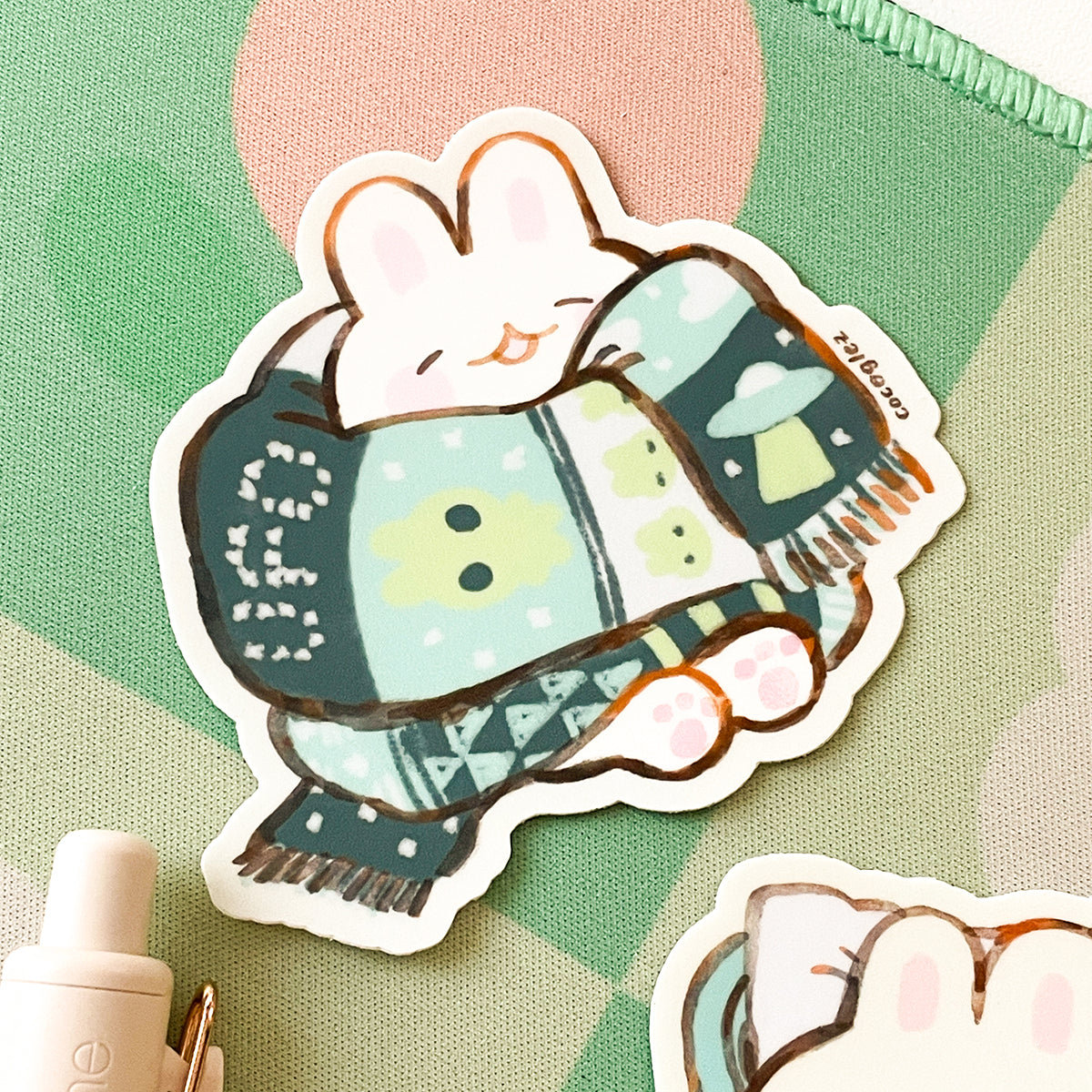 comfy bun - vinyl stickers