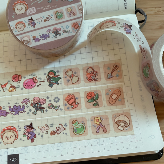 RPG inventory - holo washi tape