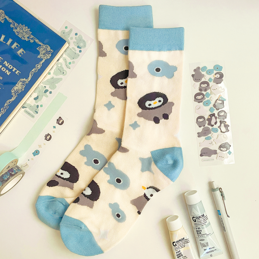 penguin and seal - socks