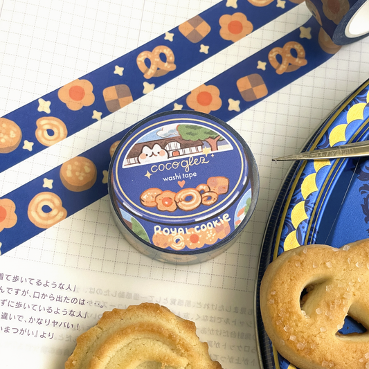 danish cookie tin box - washi tape