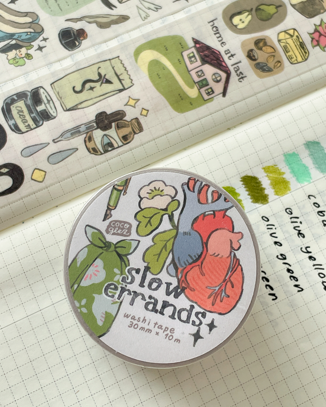 slow errands - 30mm washi tape