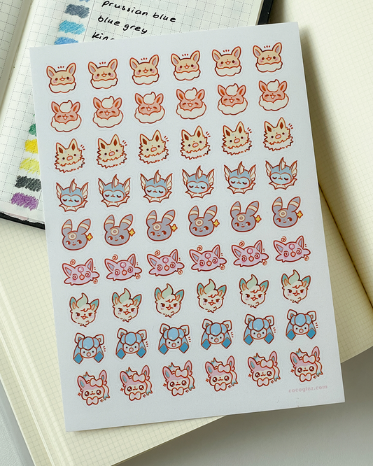 evo emotes - sticker sheet