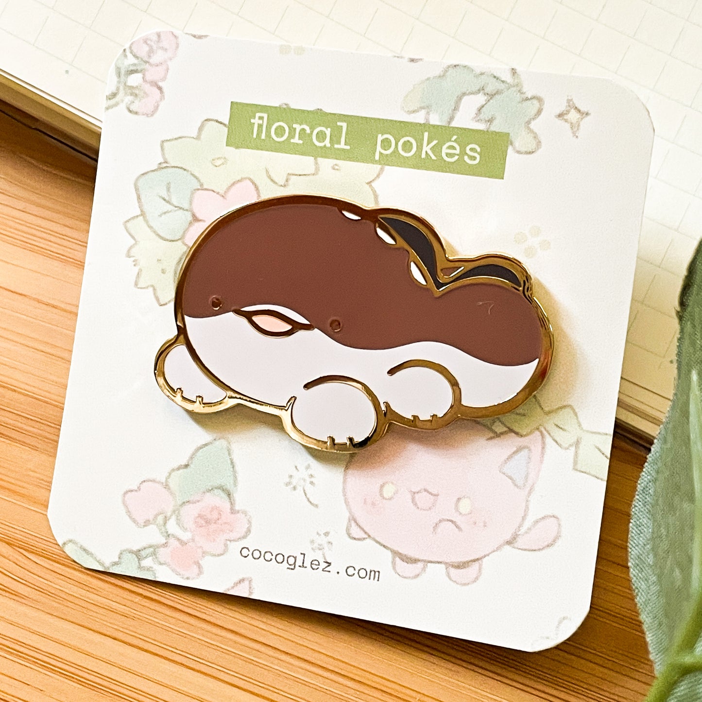 floral pokés - enamel pins