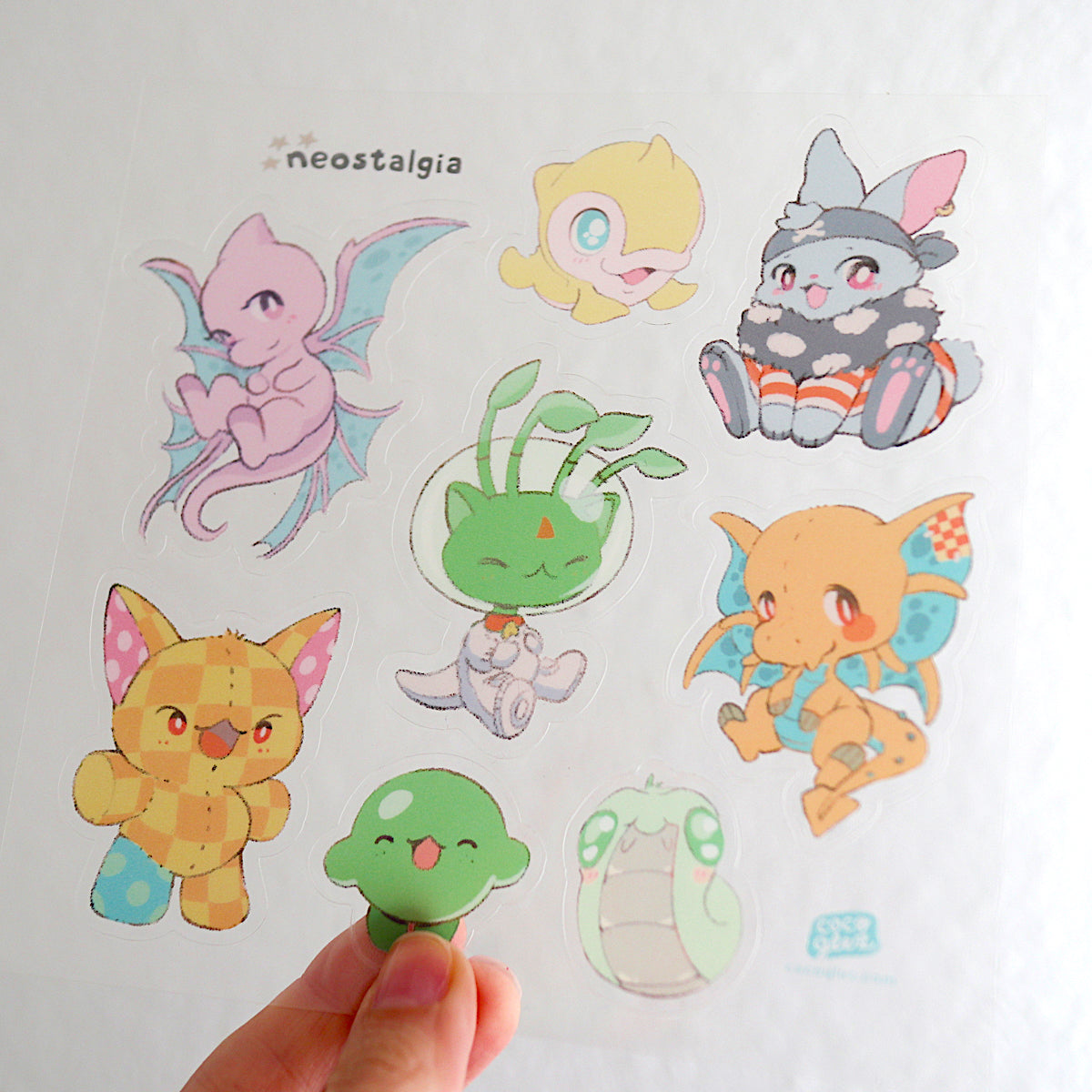 neostalgia pets - sticker sheet